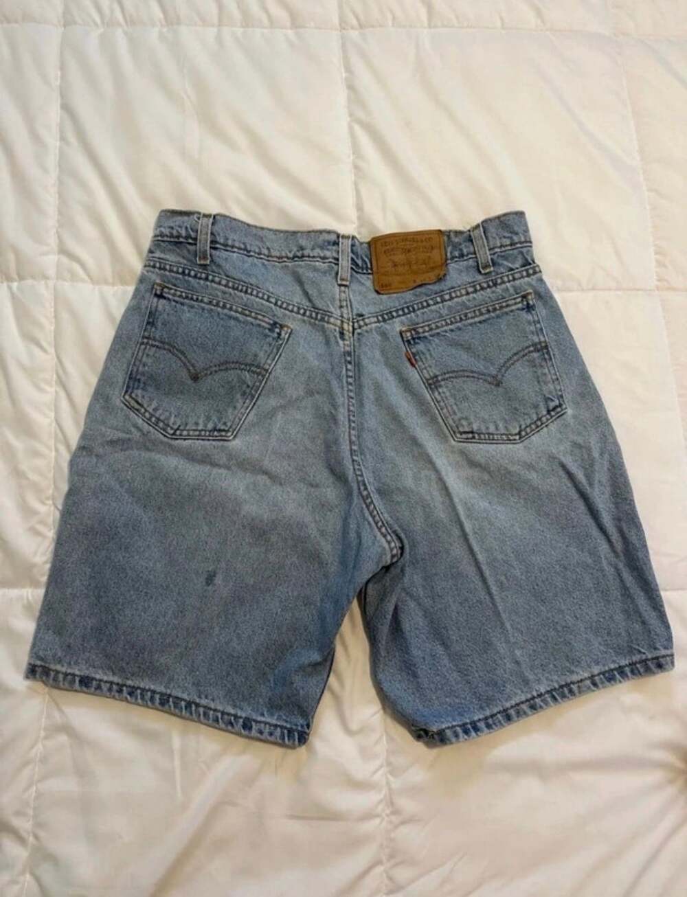 Levi's 550 Relaxed Fit Denim Shorts Size 34 Blue Vintage